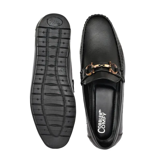 Black_Leather_Buckle_Slip-On_Loafers_For_Men