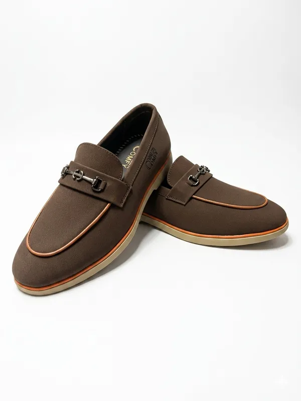 Olive_Green_Leather_Bit_Slip-On_Loafers_For_Men
