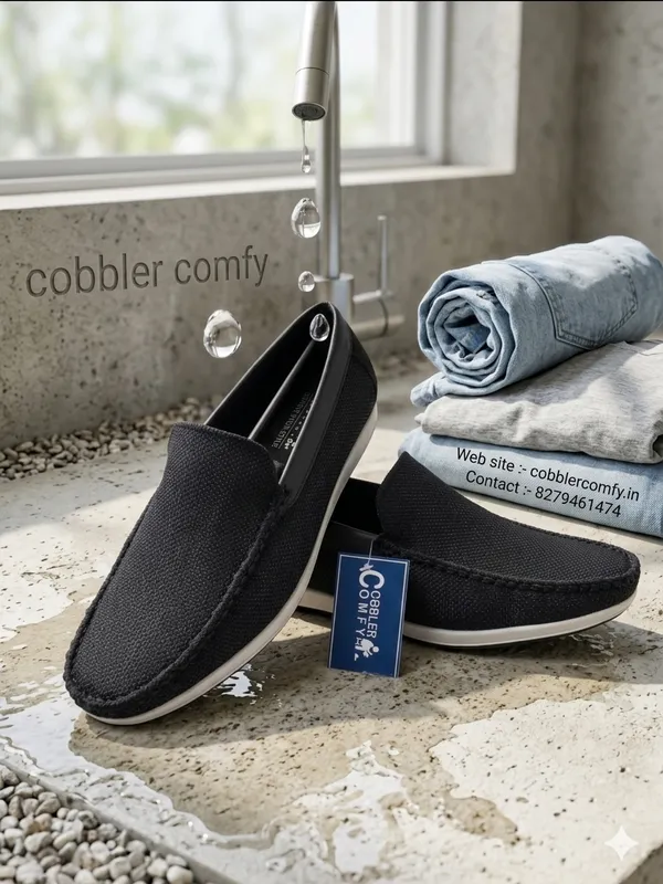 Black_Canvas_Slip-On_Loafers_For_Men