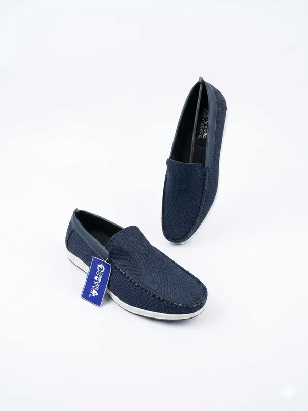 Navy_Blue_Canvas_Slip-On_Loafers_For_Men