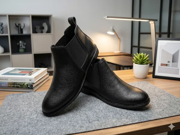 Black_Textured_Leather_Chelsea_Boots_For_Men