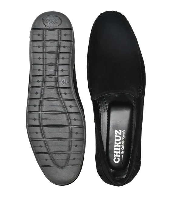 Black_Suede_Slip-On_Casual_Loafers_For_Men