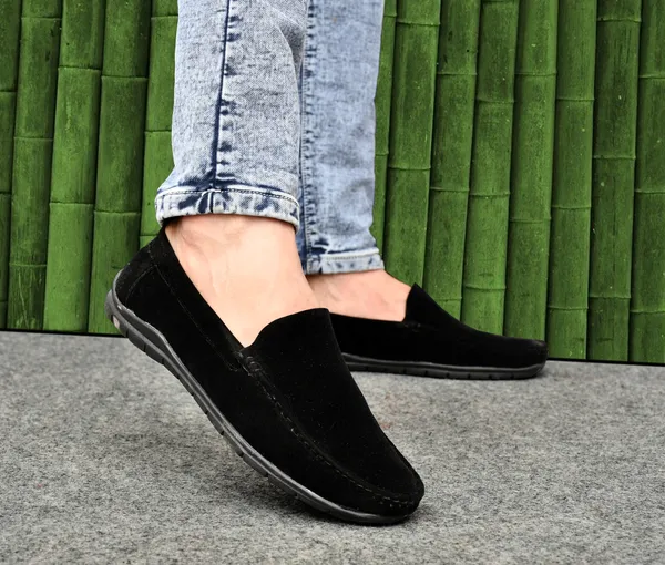 Black_Suede_Slip-On_Casual_Loafers_For_Men