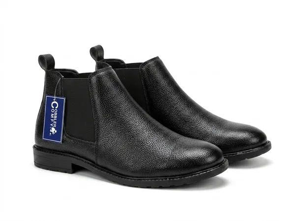 Black_Textured_Leather_Chelsea_Boots_For_Men