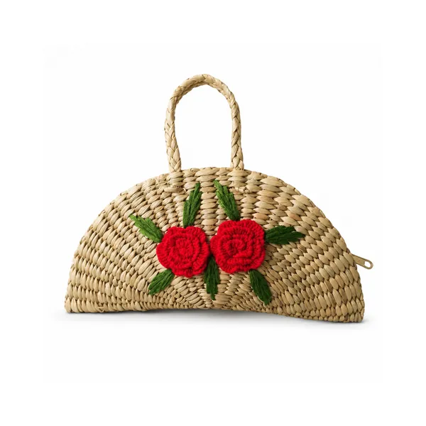 Natural_Straw_Woven_Floral_Embroidered_Semicircle_Clutch