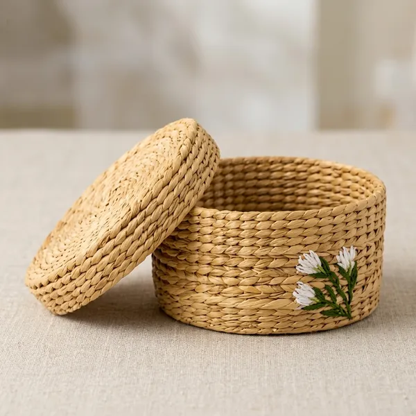 Natural_Woven_Kauna_Grass_Round_Storage_Basket_With_Lid