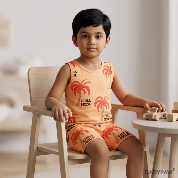 Unisex_Tropical_Chill_Mode_Printed_Cotton_Co_Ord_Set