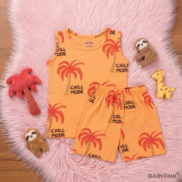 Unisex_Tropical_Chill_Mode_Printed_Cotton_Co_Ord_Set