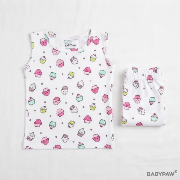 Unisex_Little_Cupcakes_Printed_Rib_Cotton_Co_Ord_Set