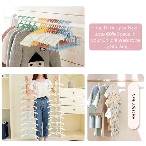 Teddy_Bear_Extendable_Stackable_Anti_Slip_Cute_Clothes_Hangers_For_Kids_{5_Blue_+_5_Green_Pack_Of_10}_-_Gift_Box