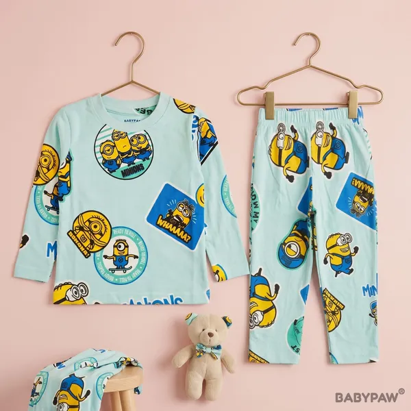 Unisex_Crazy_Minions_Cartoon_Cotton_Full_Sleeve_T_Shirt_and_Payjamas_Co_Ord_Set