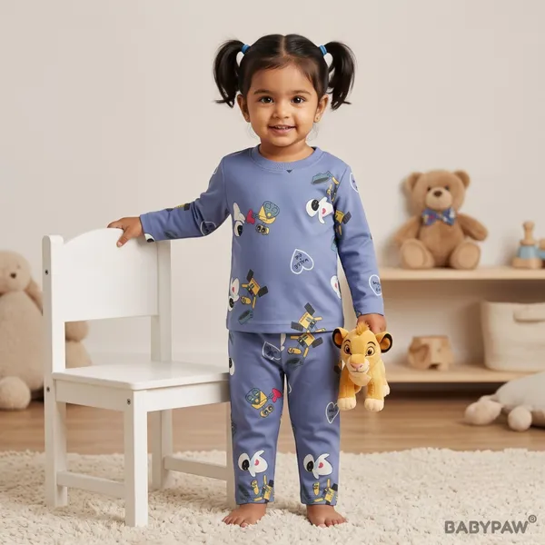 Unisex_Wall-E_Cartoon_Cotton_Full_Sleeve_T_Shirt_and_Payjamas_Co_Ord_Set