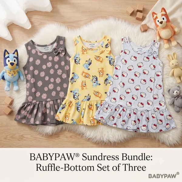 Girls_Sundress_Bundle_Sleeveless_Drop_Waist_Frock_With_Shoulder_Bow_-_Pack_Of_3