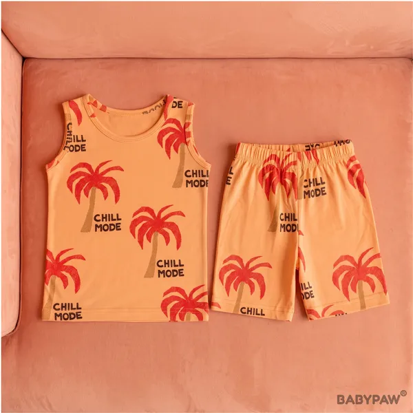 Unisex_Tropical_Chill_Mode_Printed_Cotton_Co_Ord_Set