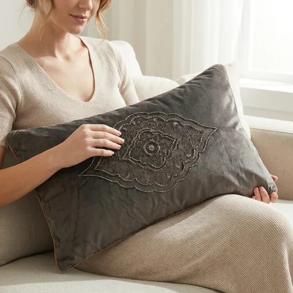 Jahangir_Taupe_Grey_Cushion_Cover_Size_24X14_Inches