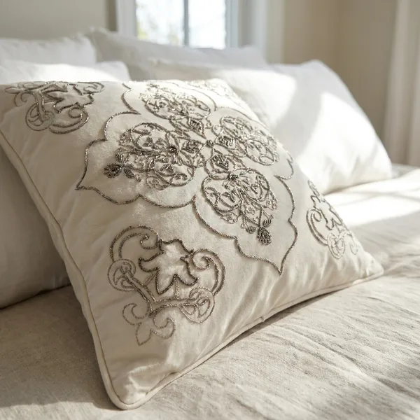 JahangirTaupe_White_Cushion_Cover_Size_18X18_Inches