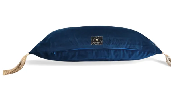 Bahar_Navy_Blue_Cushion_With_Zardozi_On_Feather_Touch_Velvet_Size_24x14
