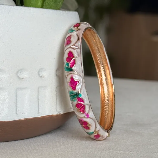 White_Brass_Openable_Bangle_For_Women