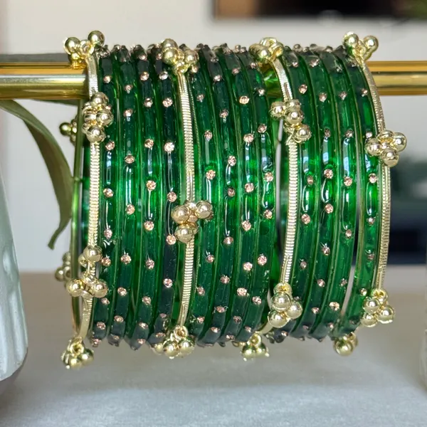 Green_Brass_Kashmiri_Glass_Bangle_For_Women