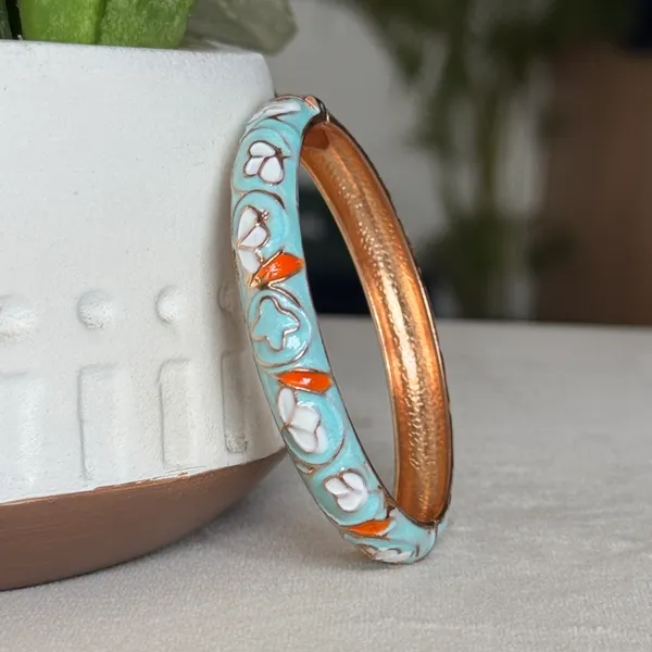 Light_Green_Brass_Enamel_Openable_Bangle_For_Women