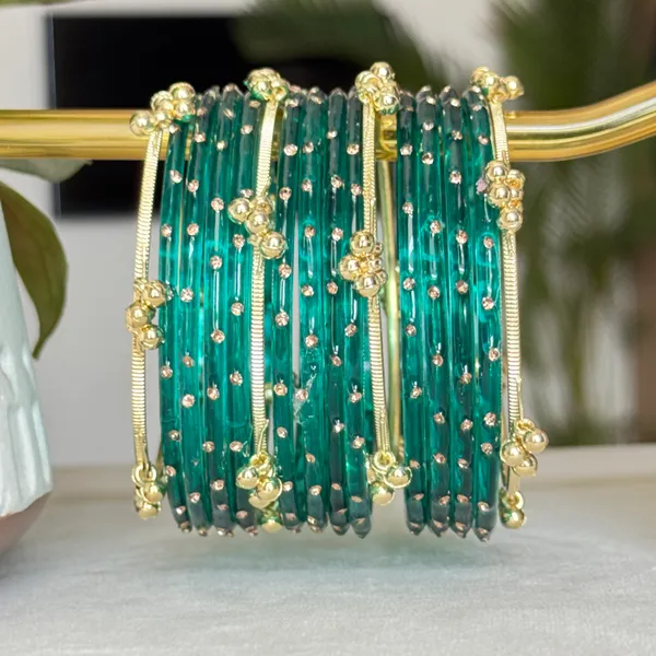 Green_Brass_Glass_Kashmiri_Festive_Bangle_For_Women