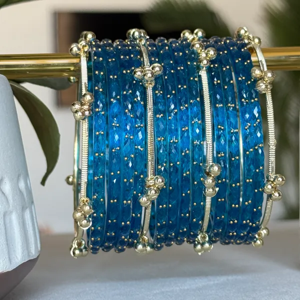 Blue_Brass_Kashmiri_Glass_Bangle_For_Women