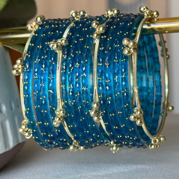 Blue_Brass_Kashmiri_Glass_Bangle_For_Women