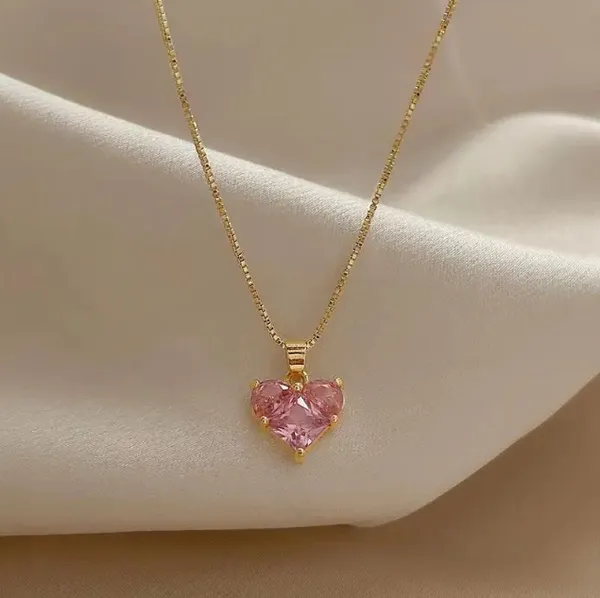 Gold_Brass_Heart_Motif_Anti-Tarnish_Necklace_For_Women