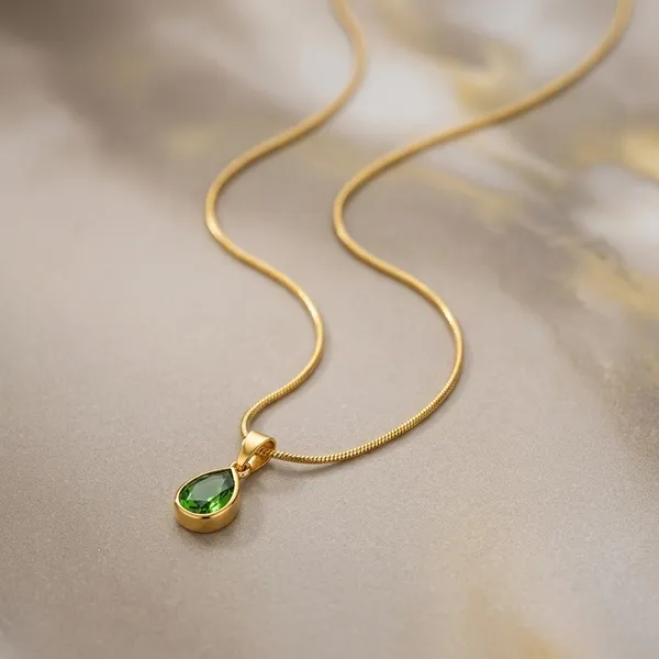 Gold_Brass_Gemstone_Anti-Tarnish_Necklace_For_Women