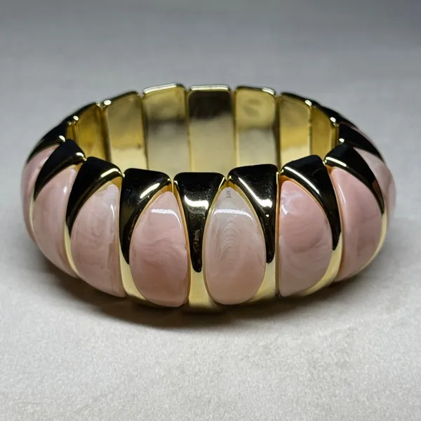 Multicolor_Brass_Resin_Elastic_Bangle_For_Women