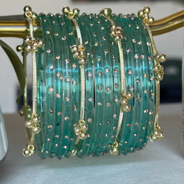 Green_Brass_Kashmiri_Glass_Bangle_For_Women