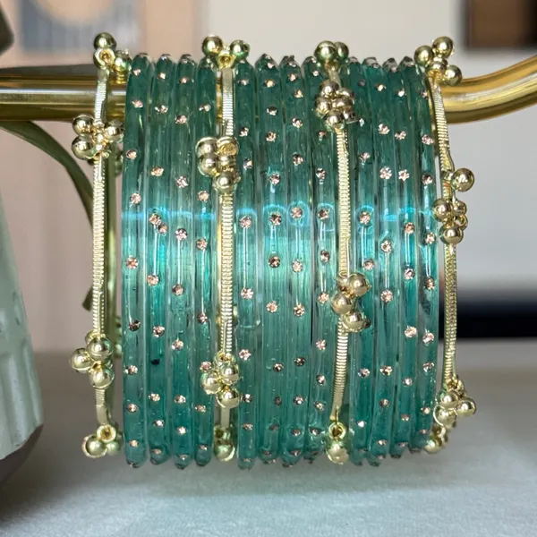 Green_Brass_Kashmiri_Glass_Bangle_For_Women