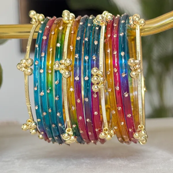 Multicolor_Brass_Kashmiri_Glass_Festive_Bangle_For_Women