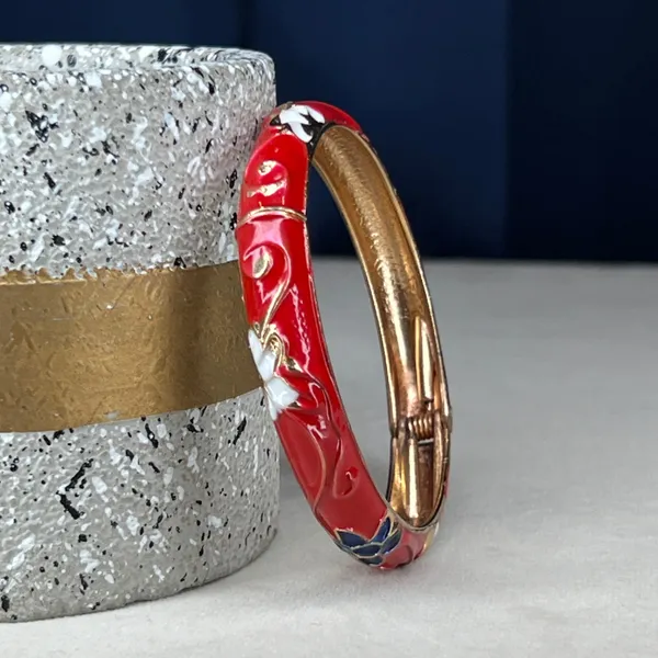 Red_Brass_Enamel_Openable_Bangle_For_Women