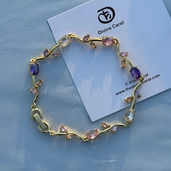 Multicolor_Brass_Tulip_Anti-Tarnish_Bracelet_For_Women