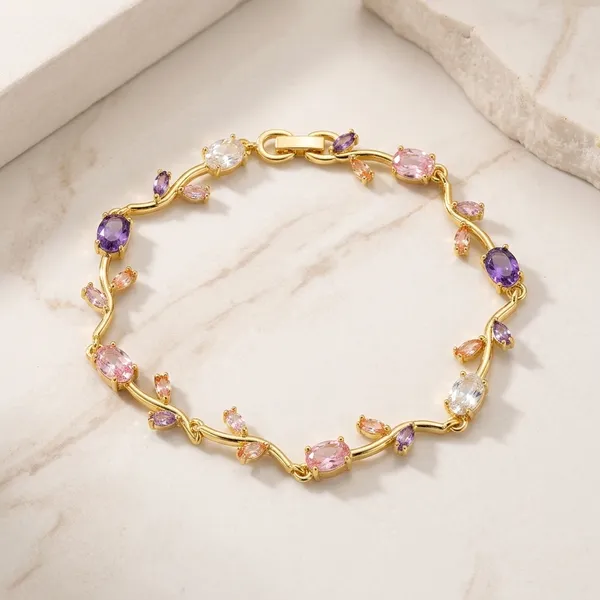 Multicolor_Brass_Tulip_Anti-Tarnish_Bracelet_For_Women