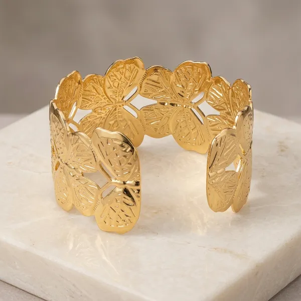 Gold_Brass_Anti-Tarnish_Openable_Cuff_Bangle_For_Women