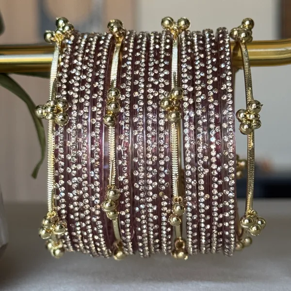 Red_Brass_Kashmiri_Glass_Festive_Bangle_For_Women