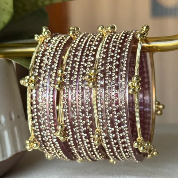 Red_Brass_Kashmiri_Glass_Festive_Bangle_For_Women