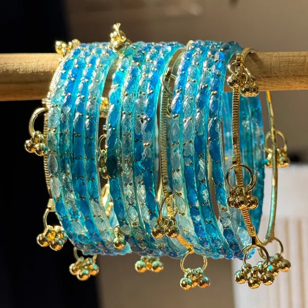 Blue_Brass_Glass_Kashmiri_Festive_Bangle_For_Women
