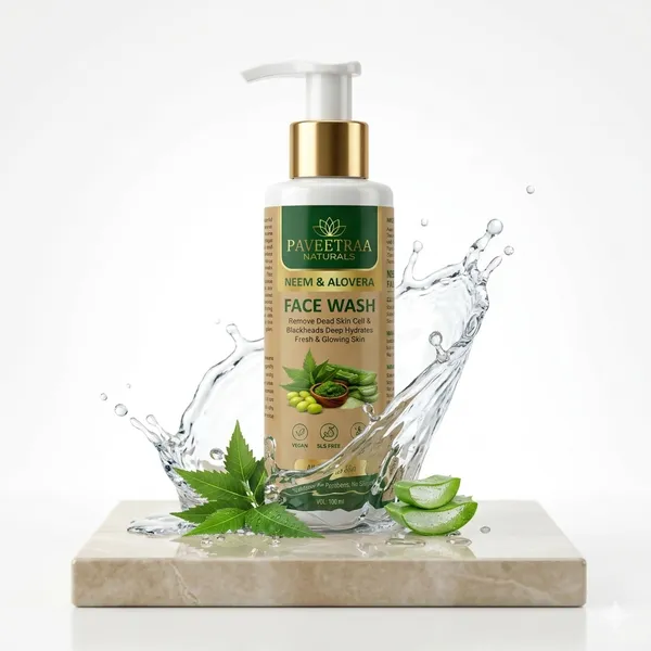 Paveetraa_Natural_Neem_And_Aloe_Vera_Face_Wash_Pack_Of_2
