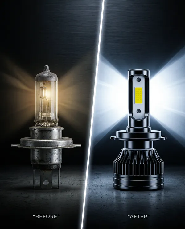 e-Zones_LED_12V_40/40W_White_Headlight_Bulb