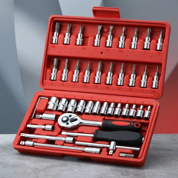 Shopsee_46_Pcs_Chrome_Vanadium_Steel_Home_Repair_Tool_Kit