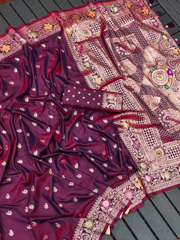 Deep_Purple_Color_Premium_Original_Silk_Banarasi_Meenakari_Saree_(Product_Code:-_30002)