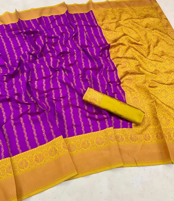 Banarasi_Soft_Lichi_Silk_Jacquard_Designer_Saree_(Product_Code:-30046)