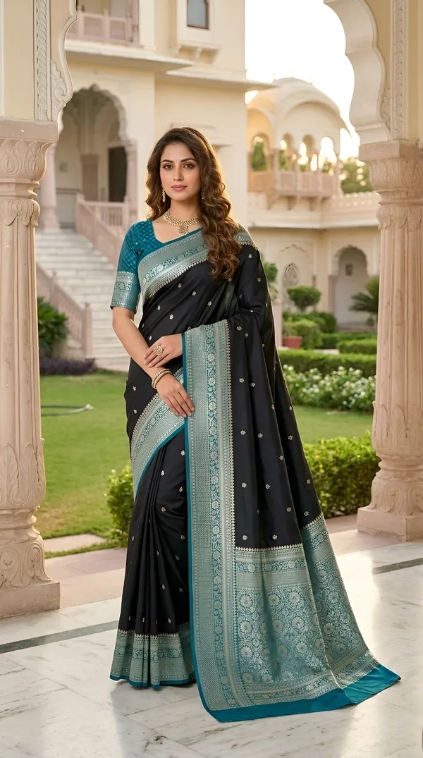 Black_Color_Premium_Soft_Banarasi_Silk_Meenakari_Zari_Weaving_Saree_(Product_Name_:-_30033)