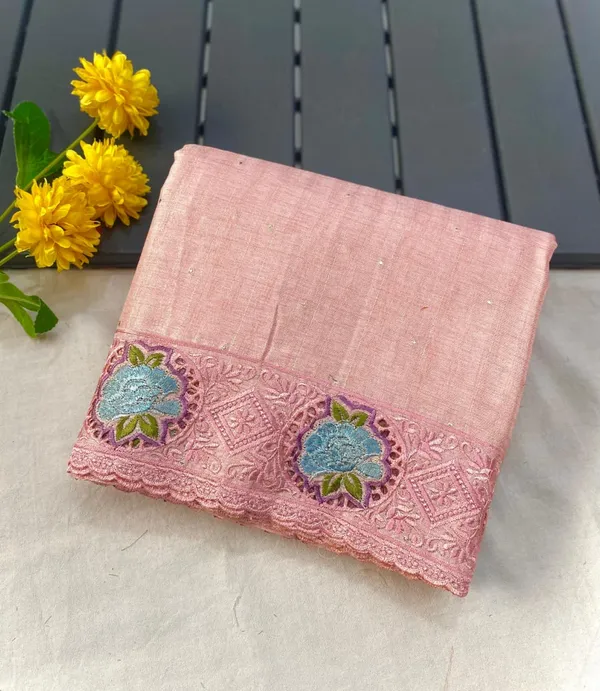 Dusty_pink_Color_Soft_Tussar_Silk_Embroidered_Cutwork_Designer_Saree_(Product_Code_:-_110015)