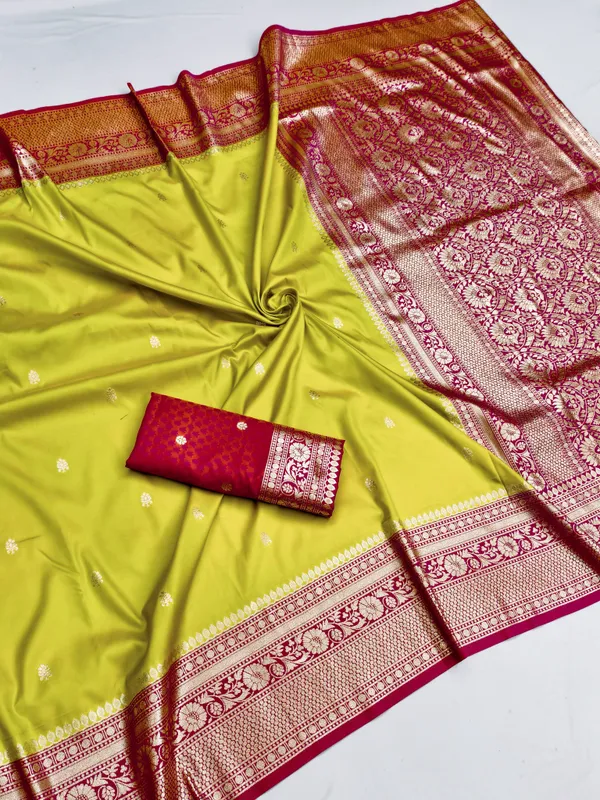 Lemon_Green_Color_Premium_Soft_Banarasi_Silk_Meenakari_Zari_Weaving_Saree_(Product_Name_:-_30038)