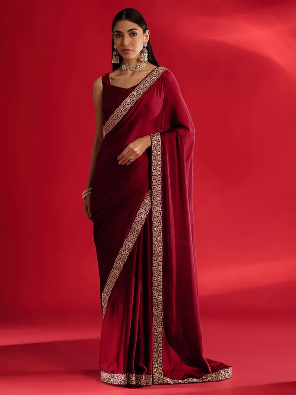Maroon_Color_Heavy_Rangoli_Silk_Embroidery_Sequence_Designer_Saree_(Product_Code:-140006)