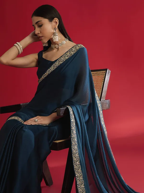 Midnight_Blue_Color_Heavy_Rangoli_Silk_Embroidery_Sequence_Designer_Saree_(Product_Code:-140005)